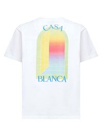 Casablanca Men White L'arche Organic Cotton T-Shirt