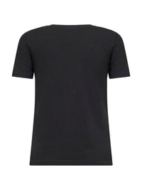 Chloé Women Black Organic Jersey Logo Baby-Fit T-Shirt