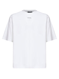 Dolce & Gabbana Men White Cotton Printed Oversized T-Shirt