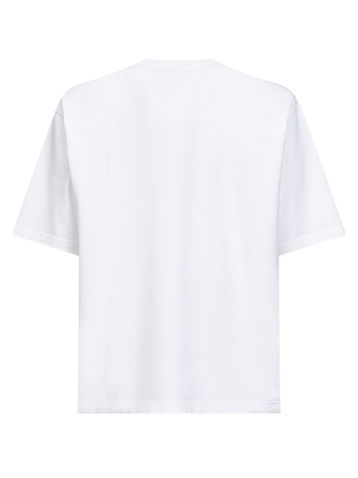 Dolce & Gabbana Men White Cotton Printed Oversized T-Shirt