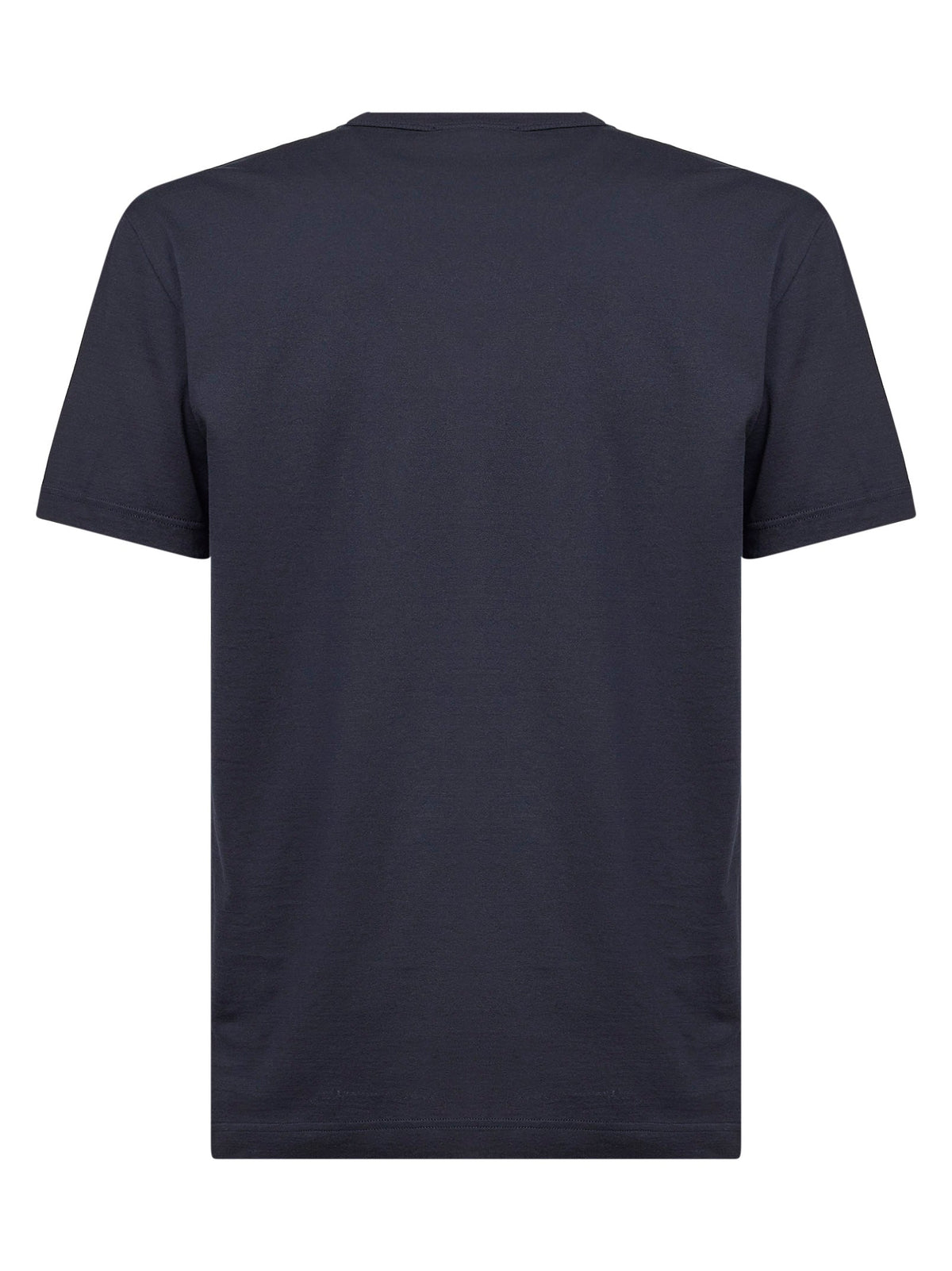 Dolce & Gabbana Men Blue Cotton Heraldic Patch T-Shirt