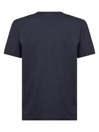 Dolce & Gabbana Men Blue Cotton Heraldic Patch T-Shirt
