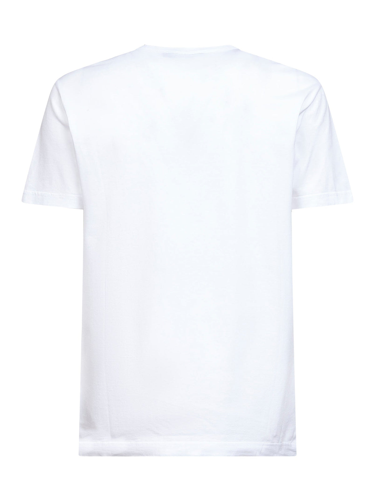 Dolce & Gabbana Men White Cotton Heraldic Patch T-Shirt