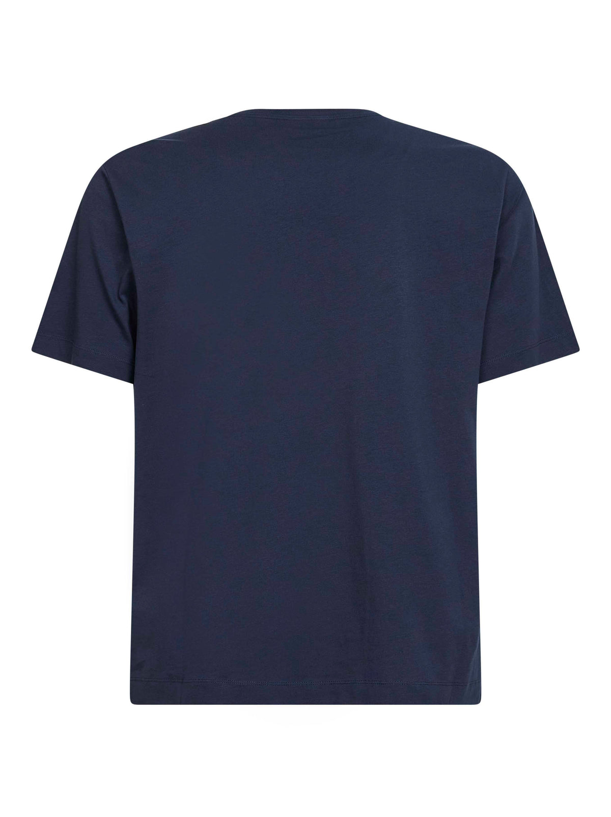 Dries Van Noten Men Navy Blue Jersey Regular-Fit Crewneck T-Shirt