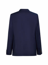 Etro Men Blue Wool Single-Breasted Jacket