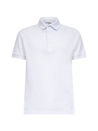 Etro Men White Cotton Piquet Polo Shirt