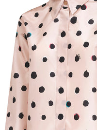 Fendi Women Pink Printed Silk Taffeta Shirt