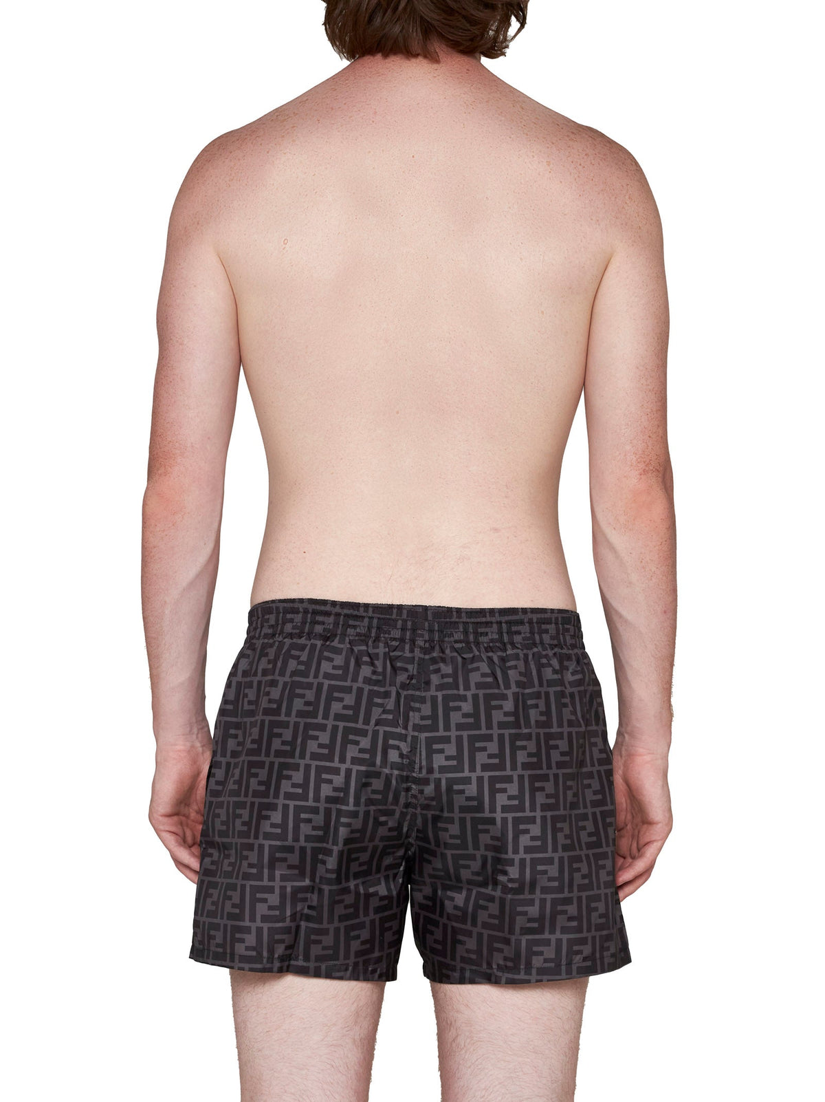 Fendi Men Black Nylon Shorts