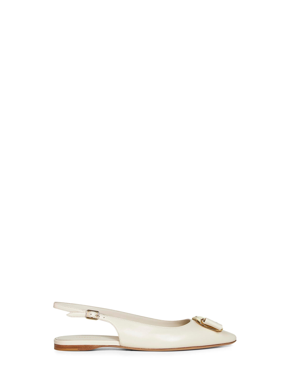 Ferragamo Women Mascarpone Flat Slingbacks With Vara Plate