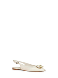 Ferragamo Women Mascarpone Flat Slingbacks With Vara Plate