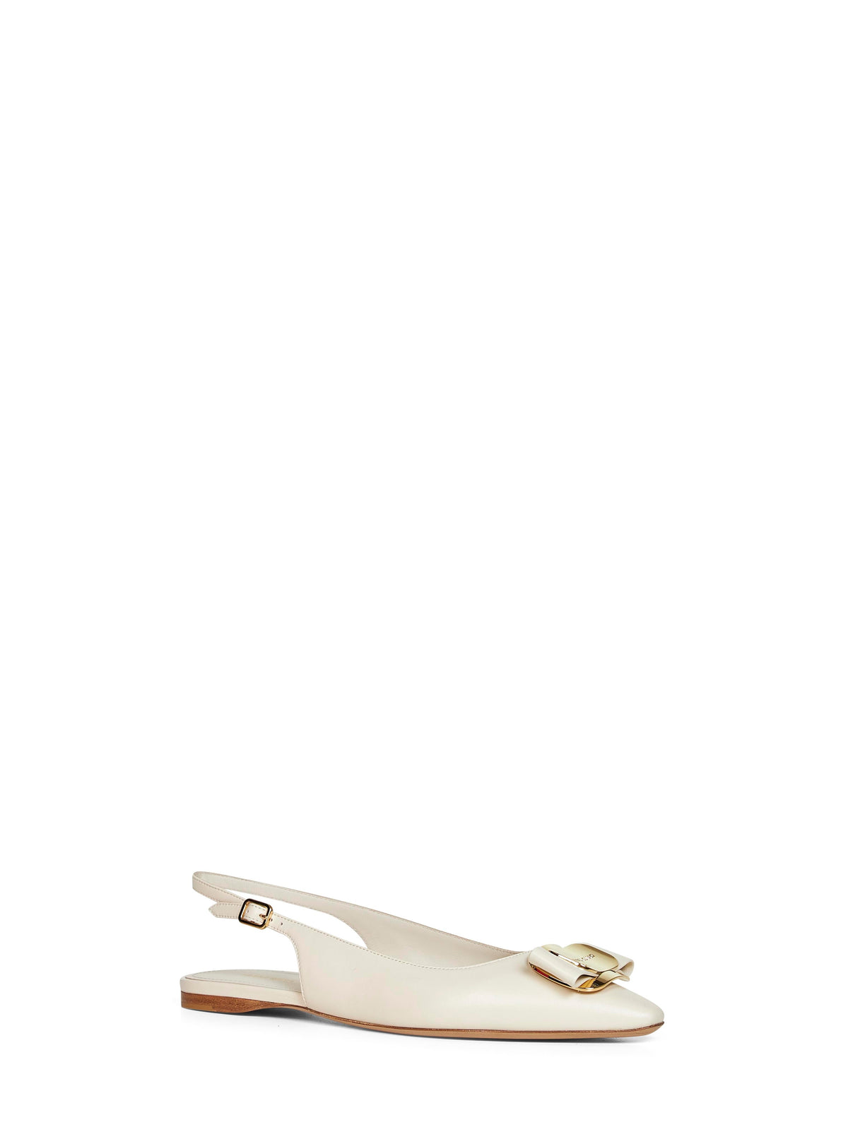 Ferragamo Women Mascarpone Flat Slingbacks With Vara Plate