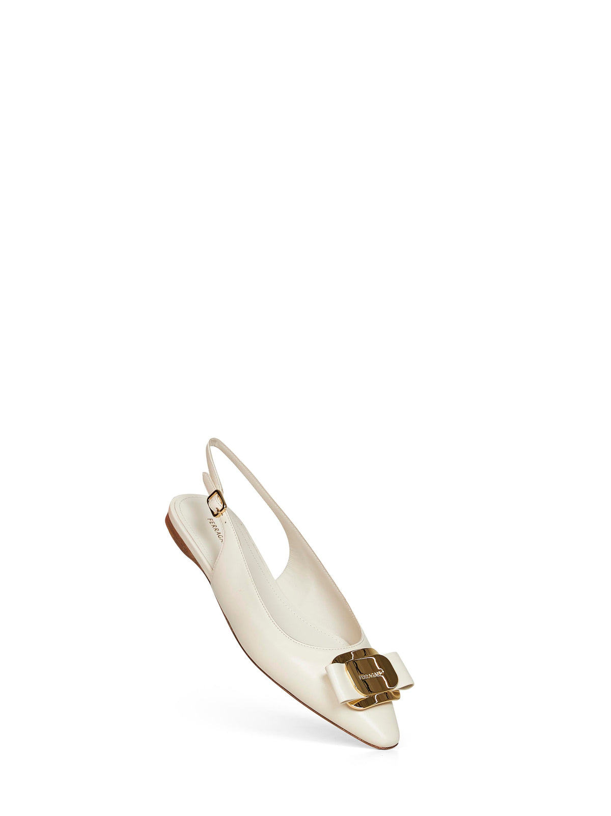 Ferragamo Women Mascarpone Flat Slingbacks With Vara Plate