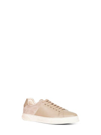 Ferragamo Men Leather And Suede Clayton Low-Top Sneakers