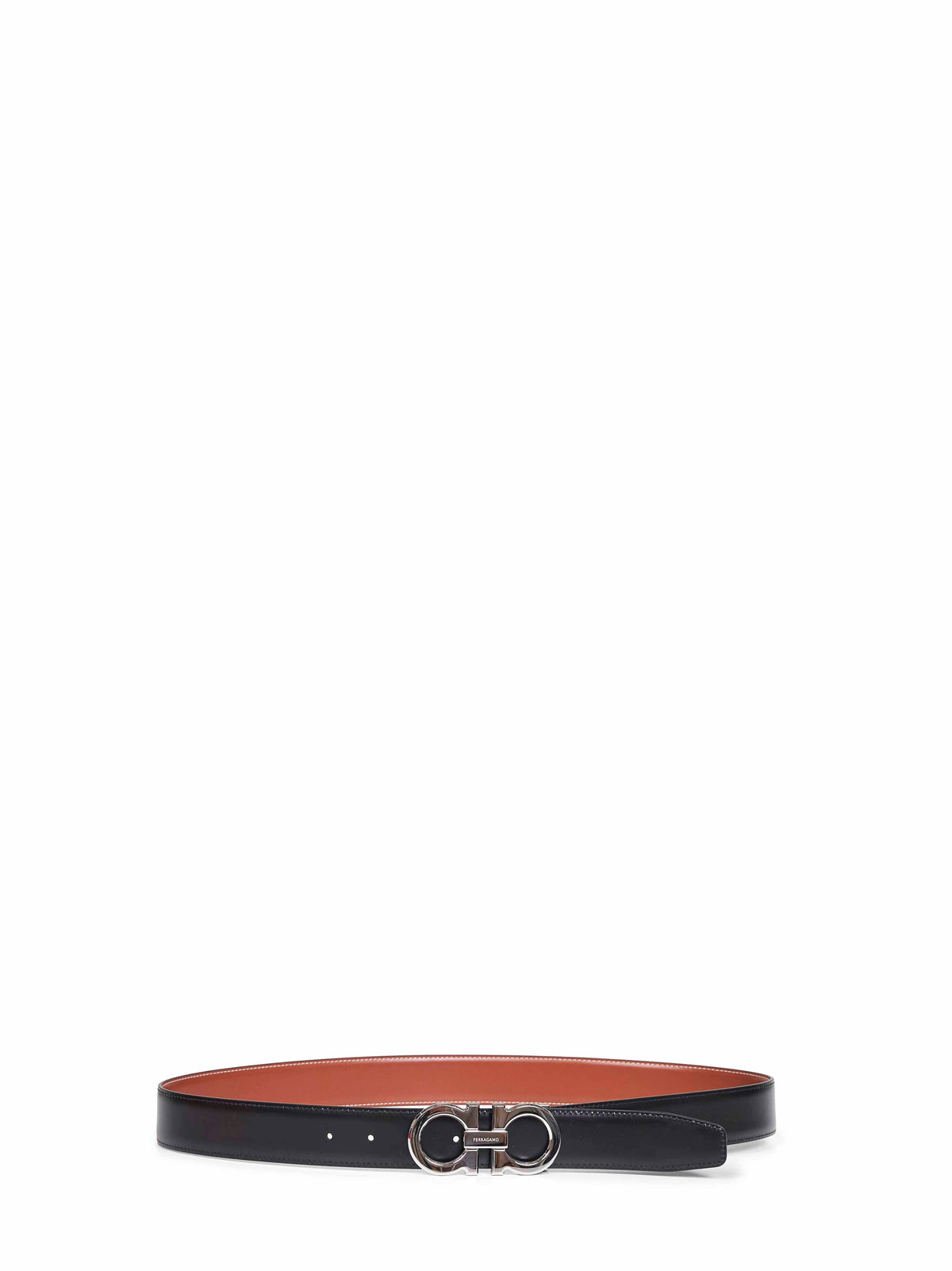 Ferragamo Men Two-Tone Gancini Reversible Belt