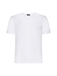 Giorgio Armani Men Icon Crew Neck T-Shirt In Stretch Viscose Jersey