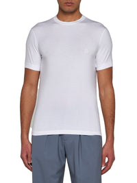 Giorgio Armani Men Icon Crew Neck T-Shirt In Stretch Viscose Jersey