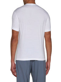 Giorgio Armani Men Icon Crew Neck T-Shirt In Stretch Viscose Jersey