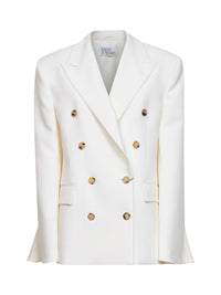 Giuseppe Di Morabito Women White Virgin Wool Double-Breasted Blazer