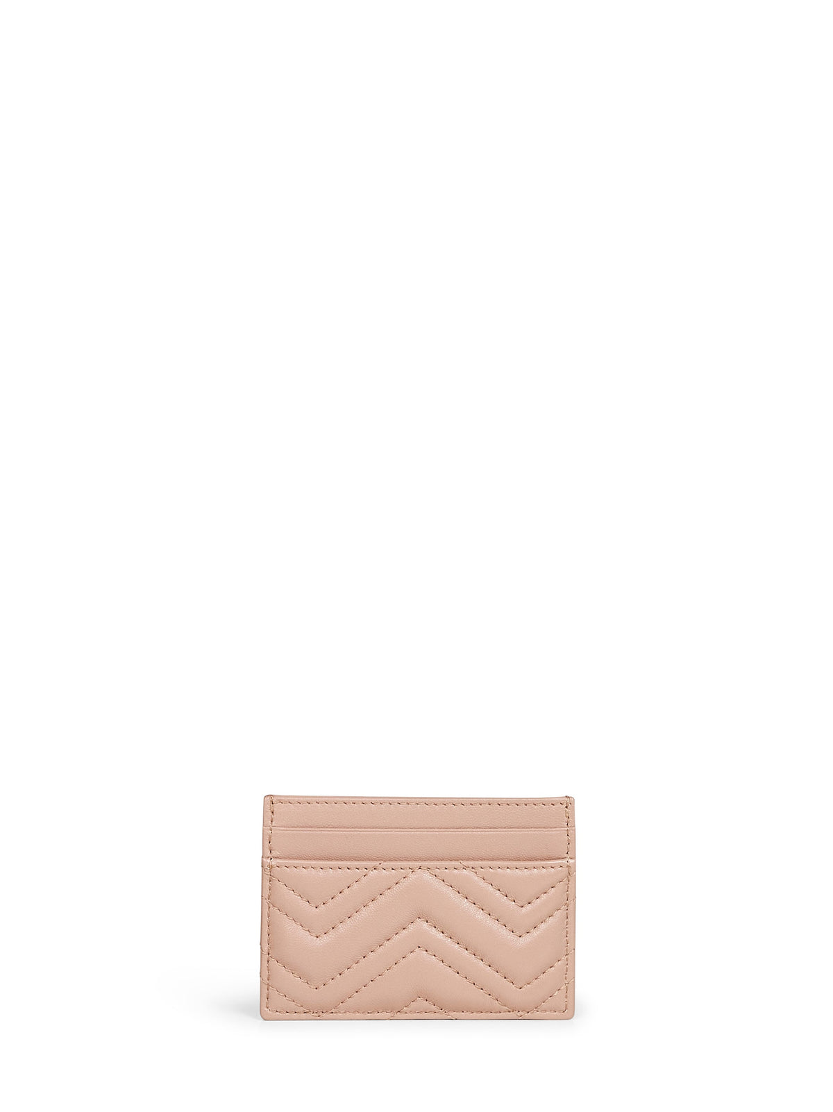 Gucci Women Pinkish Beige Gg Marmont Card Holder