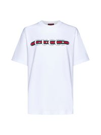 Gucci Women Printed Cotton Jersey T-Shirt