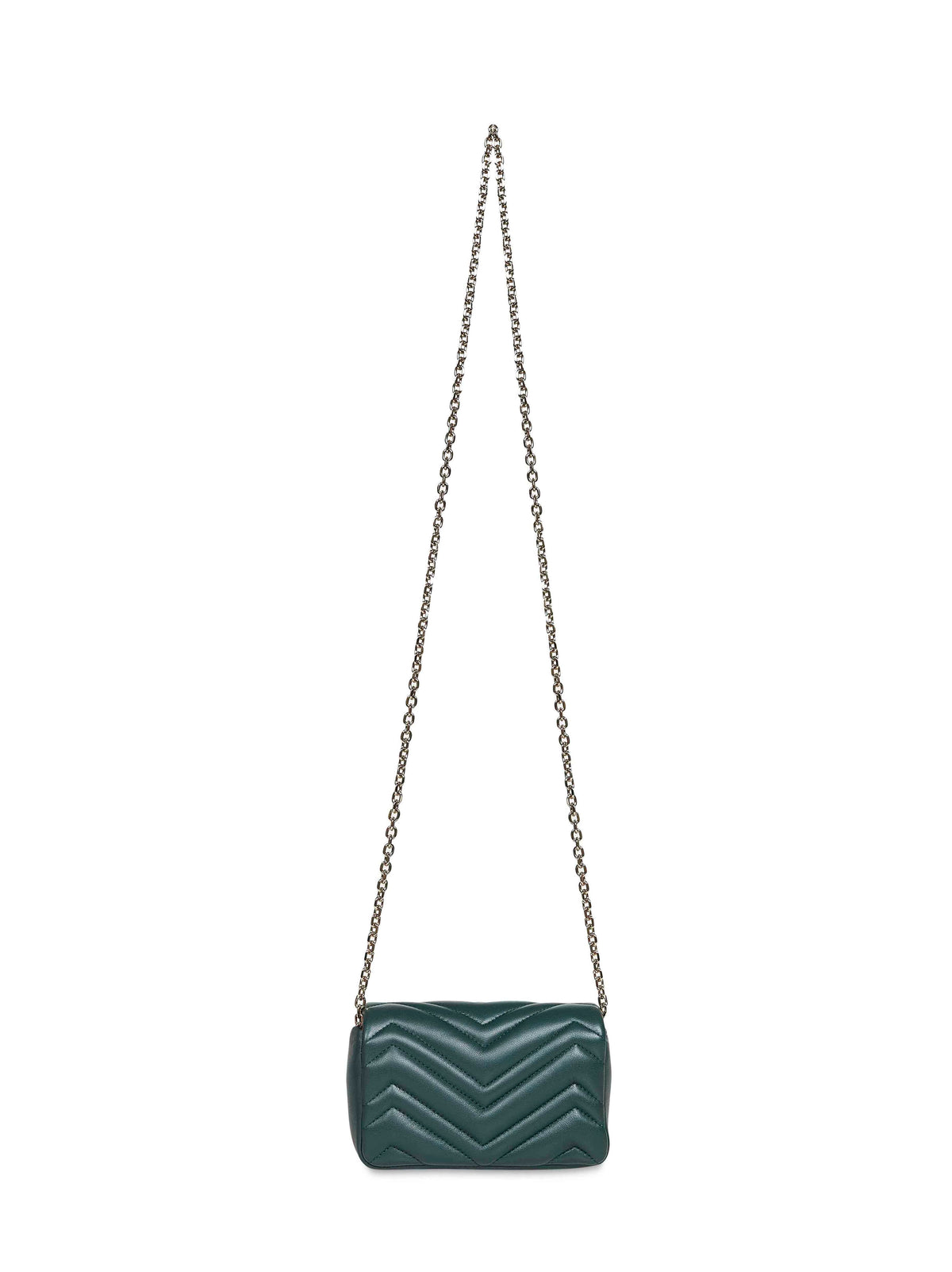Gucci Women Green Gg Marmont Mini Shoulder Bag