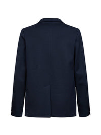 Gucci Men Dark Blue Cotton Jersey Single-Breasted Jacket