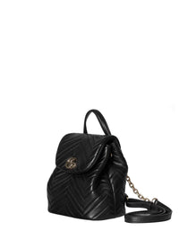 Gucci Women Black Gg Marmont Mini Backpack