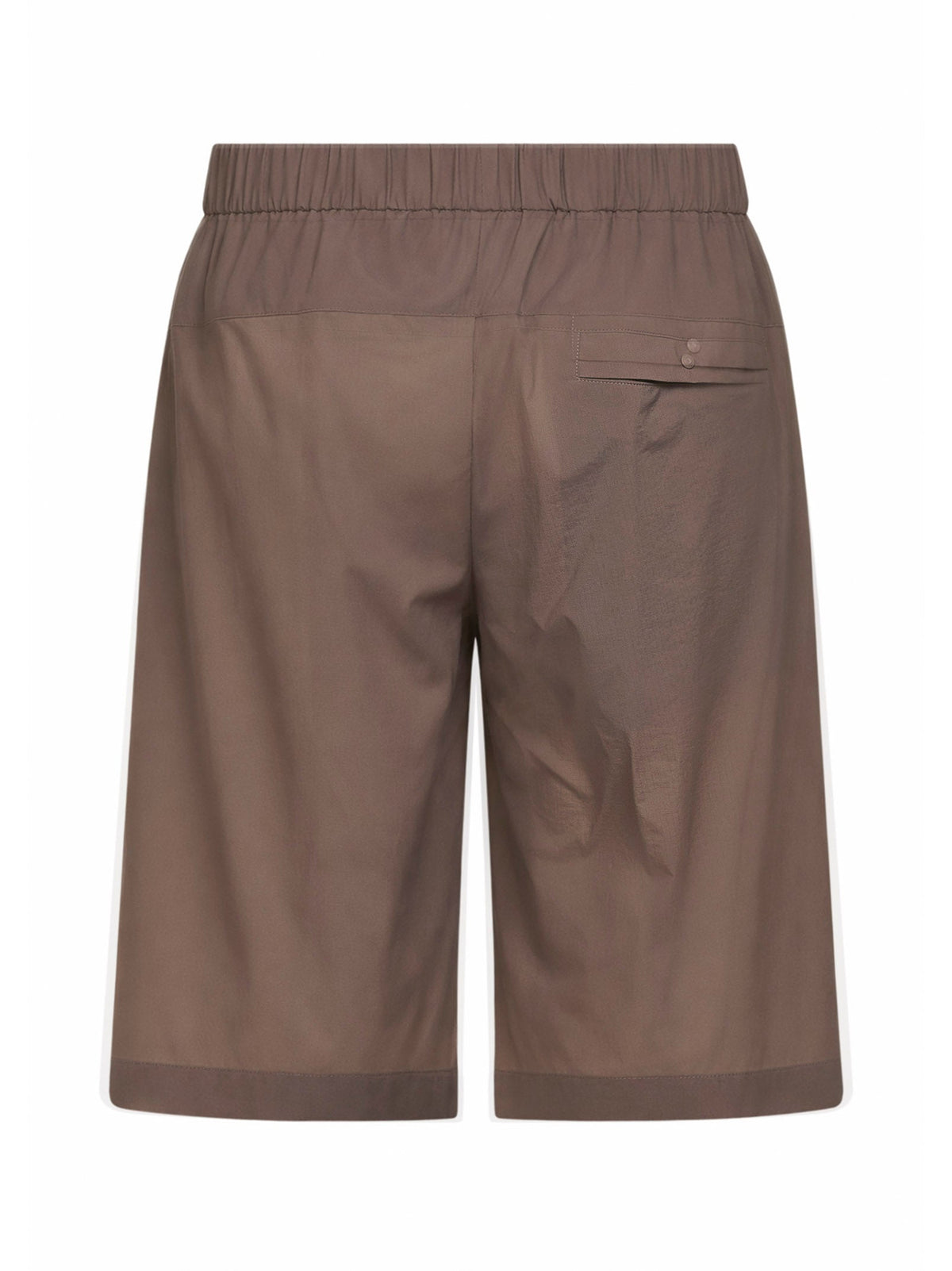 Herno Men Dove Grey Stretch Ripstop Nylon Bermuda Shorts