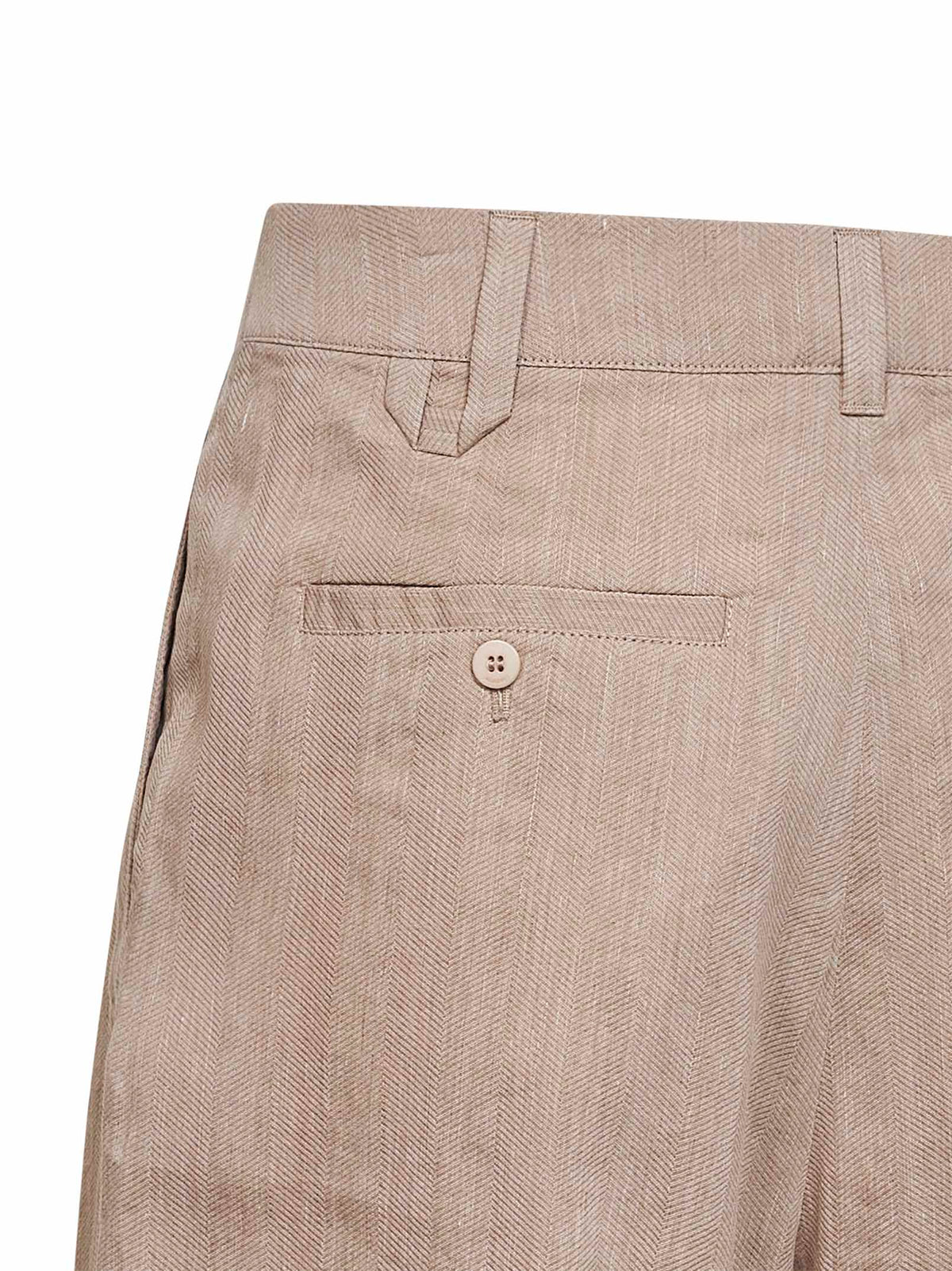 Jacquemus Men Beige The Pastro Bermuda Shorts With Pleats