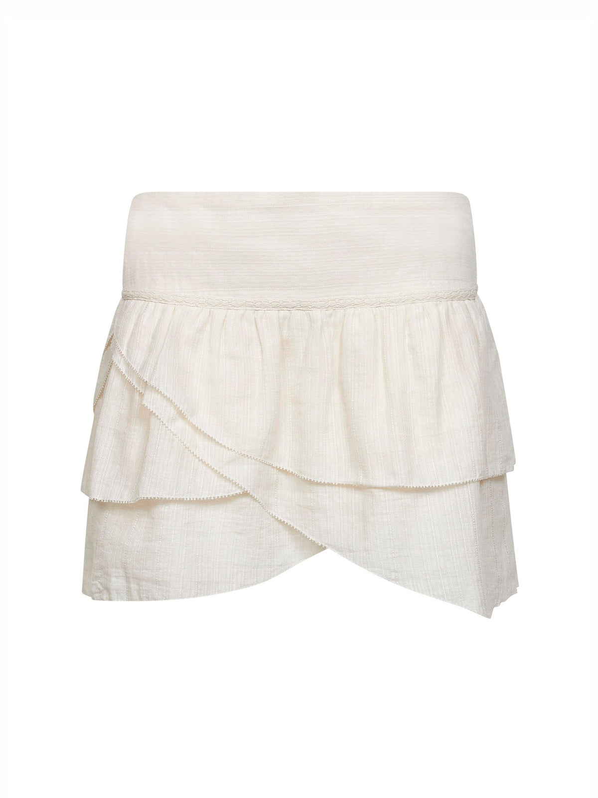 Marant Etoile Women Ecru Gauze Dejha Mini Skirt