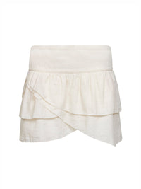 Marant Etoile Women Ecru Gauze Dejha Mini Skirt