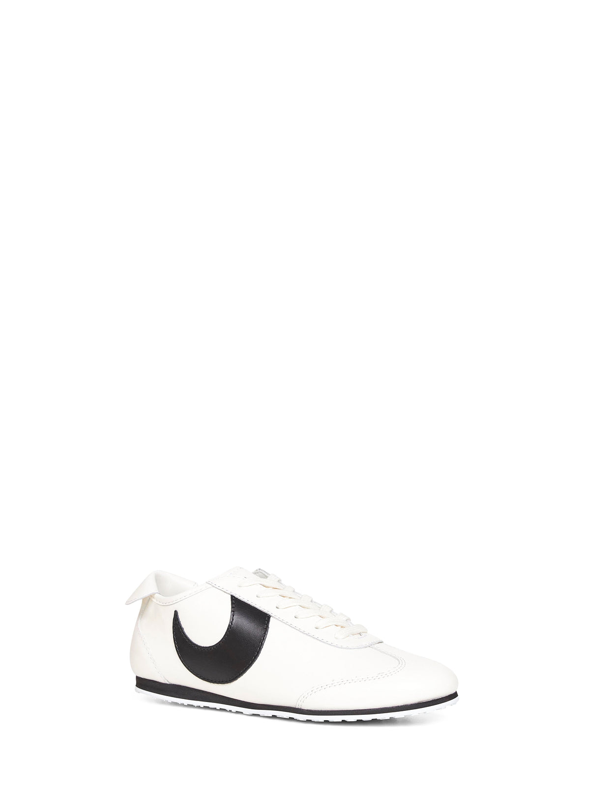 Marine Serre Women White Matte Leather Ms Astra Sneakers