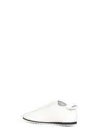 Marine Serre Women White Matte Leather Ms Astra Sneakers