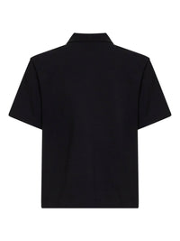 Moncler Men Black Cotton Pique Logo Polo Shirt