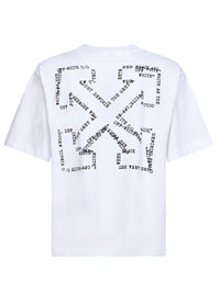 Off White Men White Cotton Jersey Type Arrow Skate T-Shirt