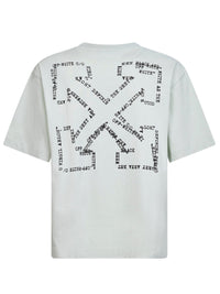 Off White Men Mint Cotton Jersey Type Arrow Skate T-Shirt