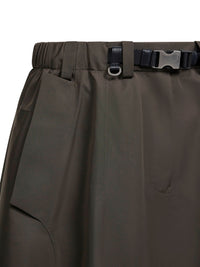 Prada Abbigliamento Women Green Technical Canvas Circle Midi Skirt