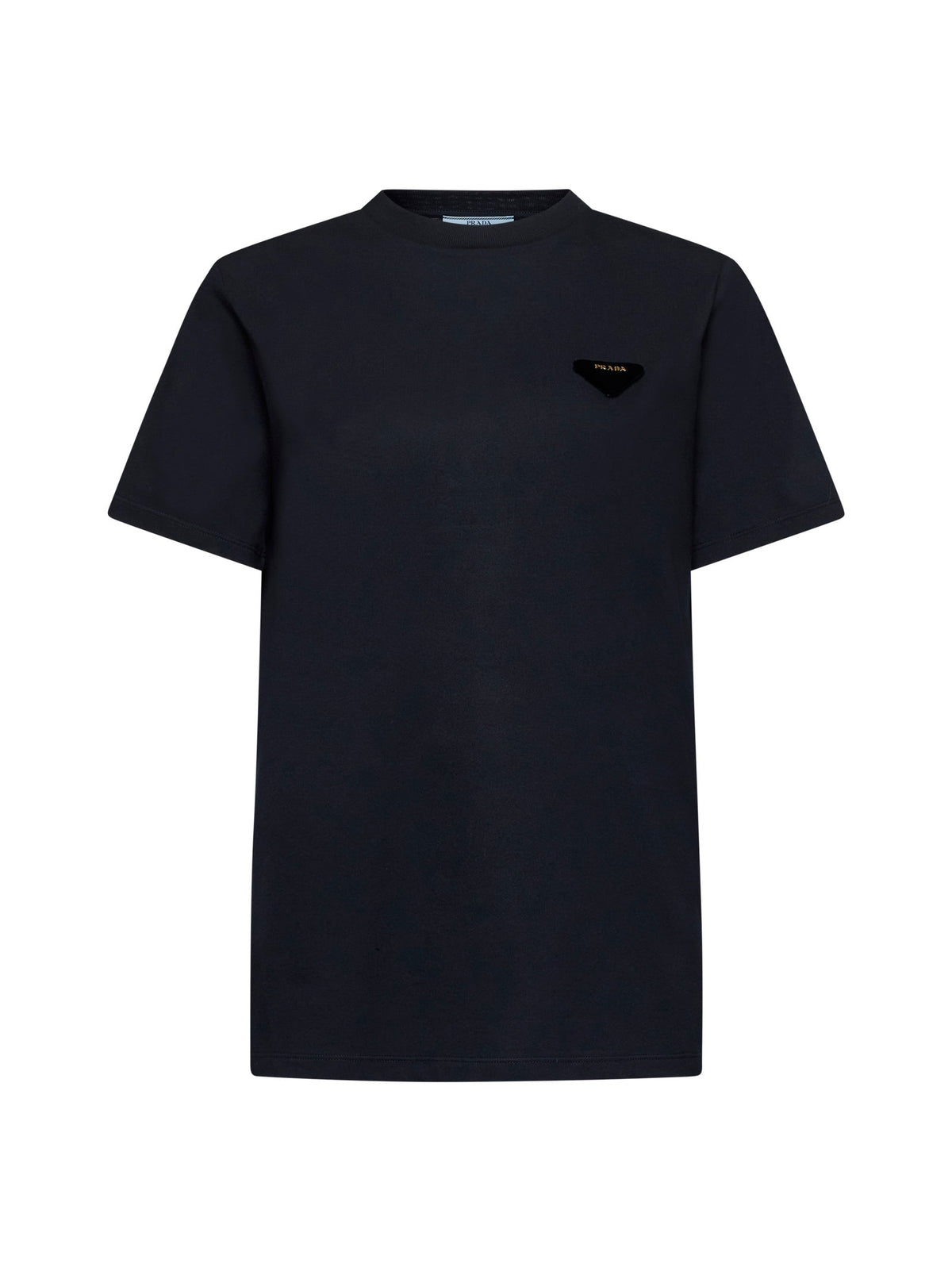 Prada Abbigliamento Women Logo Cotton T-Shirt