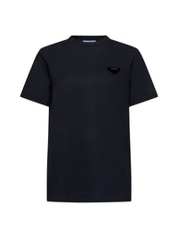 Prada Abbigliamento Women Logo Cotton T-Shirt