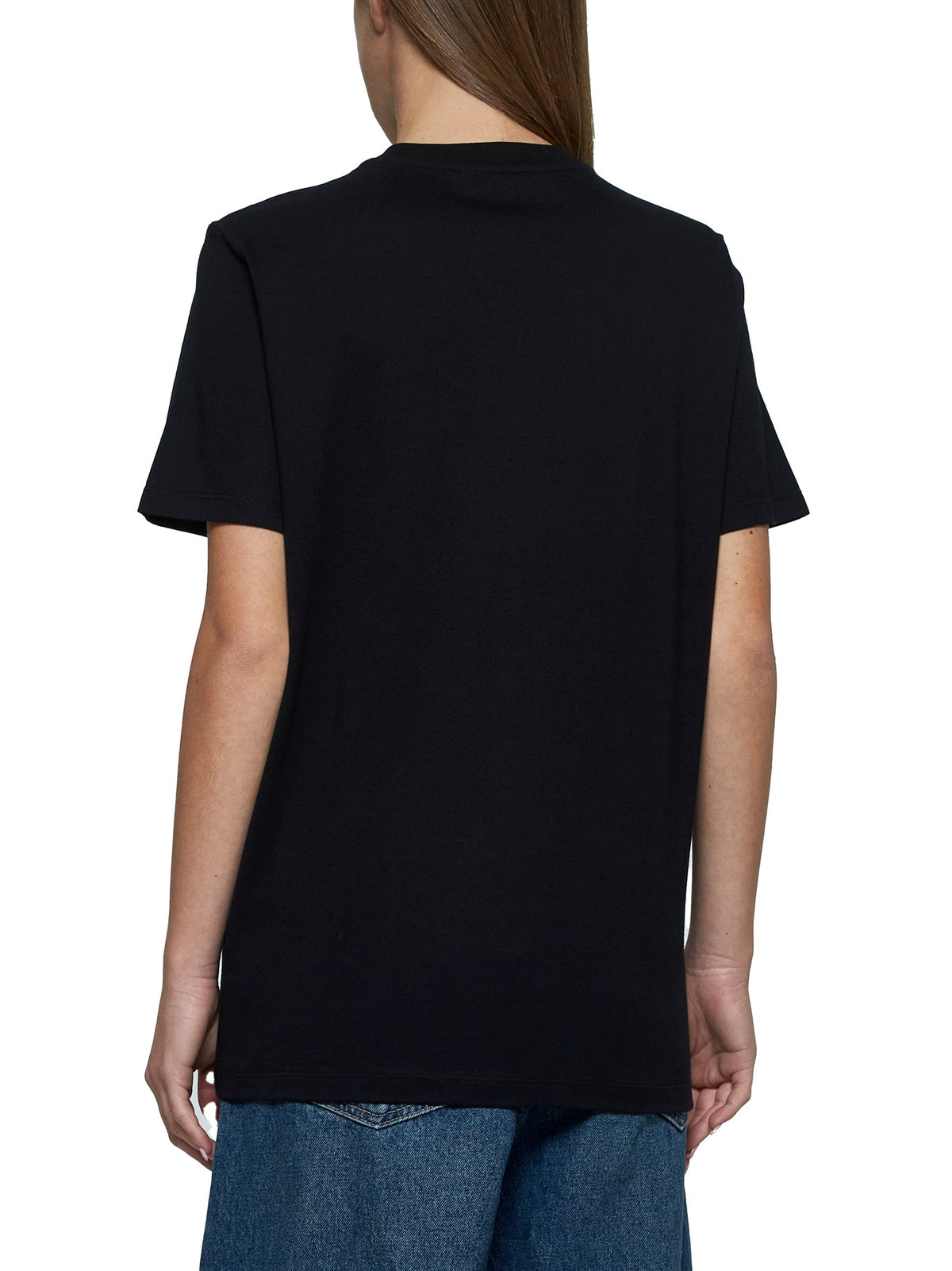 Prada Abbigliamento Women Logo Cotton T-Shirt