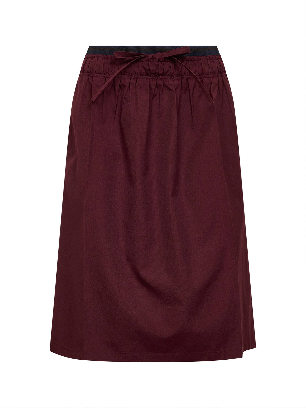 Prada Abbigliamento Women Garnet Twill Midi Skirt