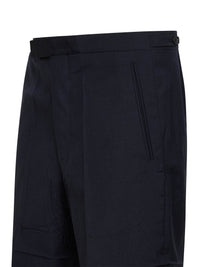 Prada Abbigliamento Men Blue Wool And Mohair Tailored Bermuda Shorts