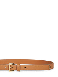 Prada Accessori Pelletteria Women Caramel Saffiano Leather Belt