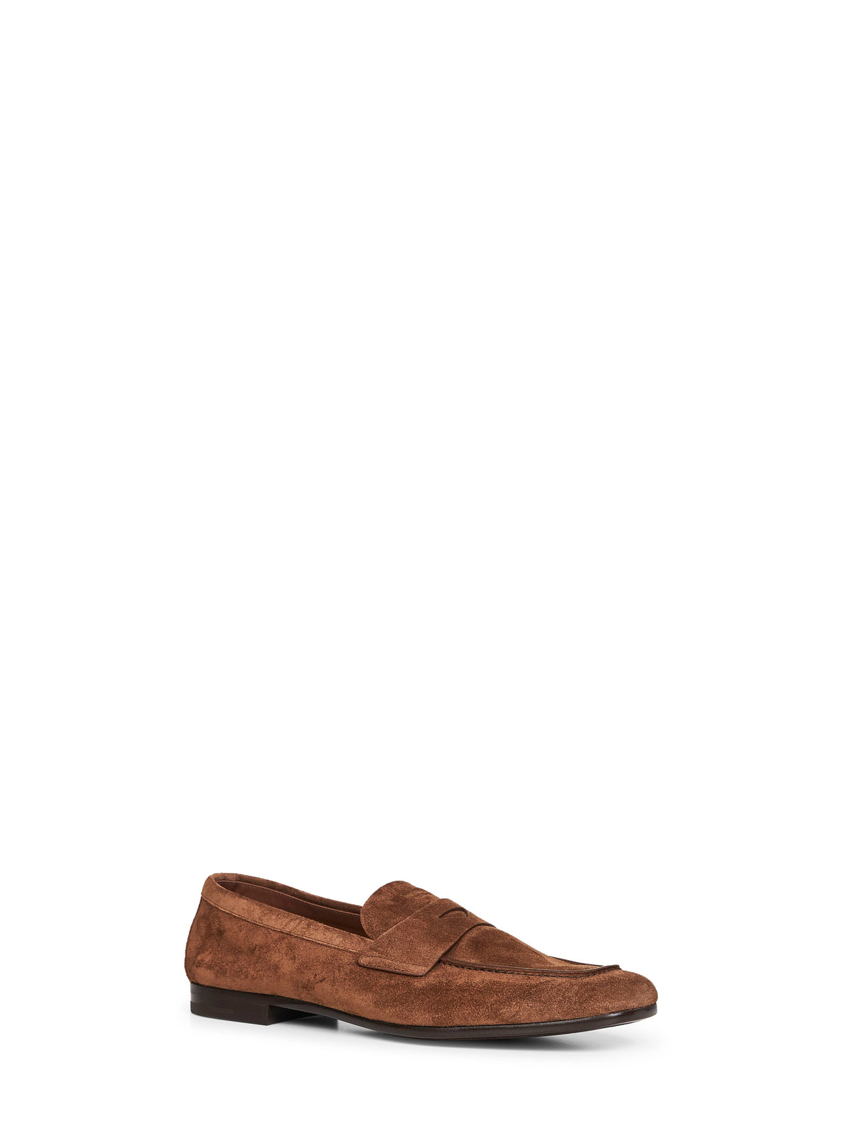 Prada Calzature Men Cocoa Suede Loafers