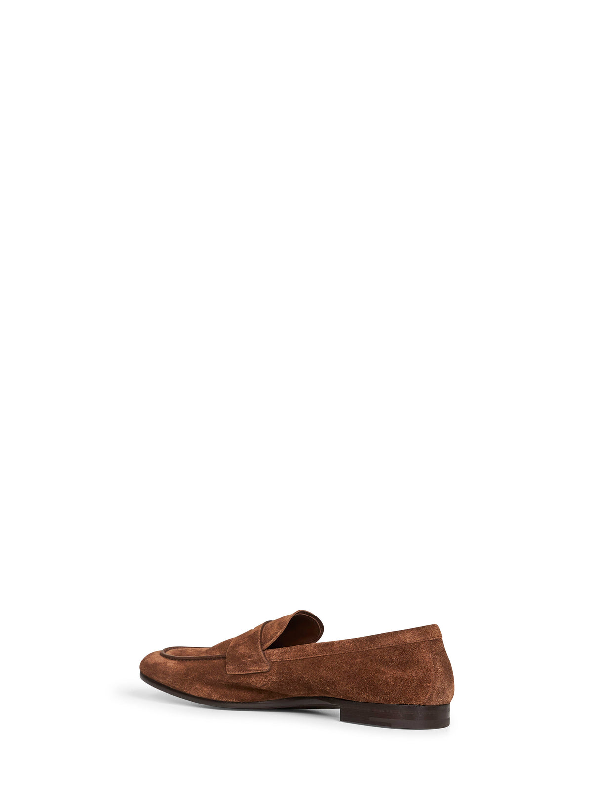 Prada Calzature Men Cocoa Suede Loafers