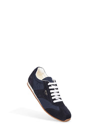 Prada Calzature Men Blue Re-Nylon And Suede Sneakers