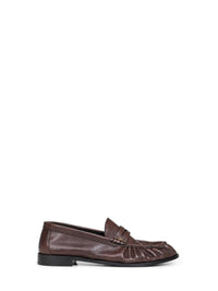 Saint Laurent Men Paris Brown Matte Leather Le Loafer Loafers