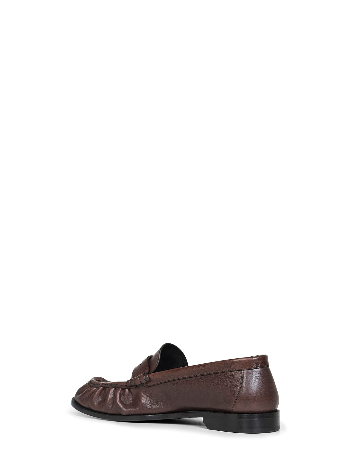 Saint Laurent Men Paris Brown Matte Leather Le Loafer Loafers