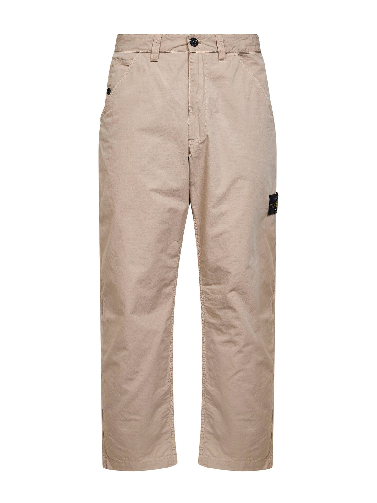 STONE ISLAND Stone Island Men Desert Ripstop Straight-Leg Trousers