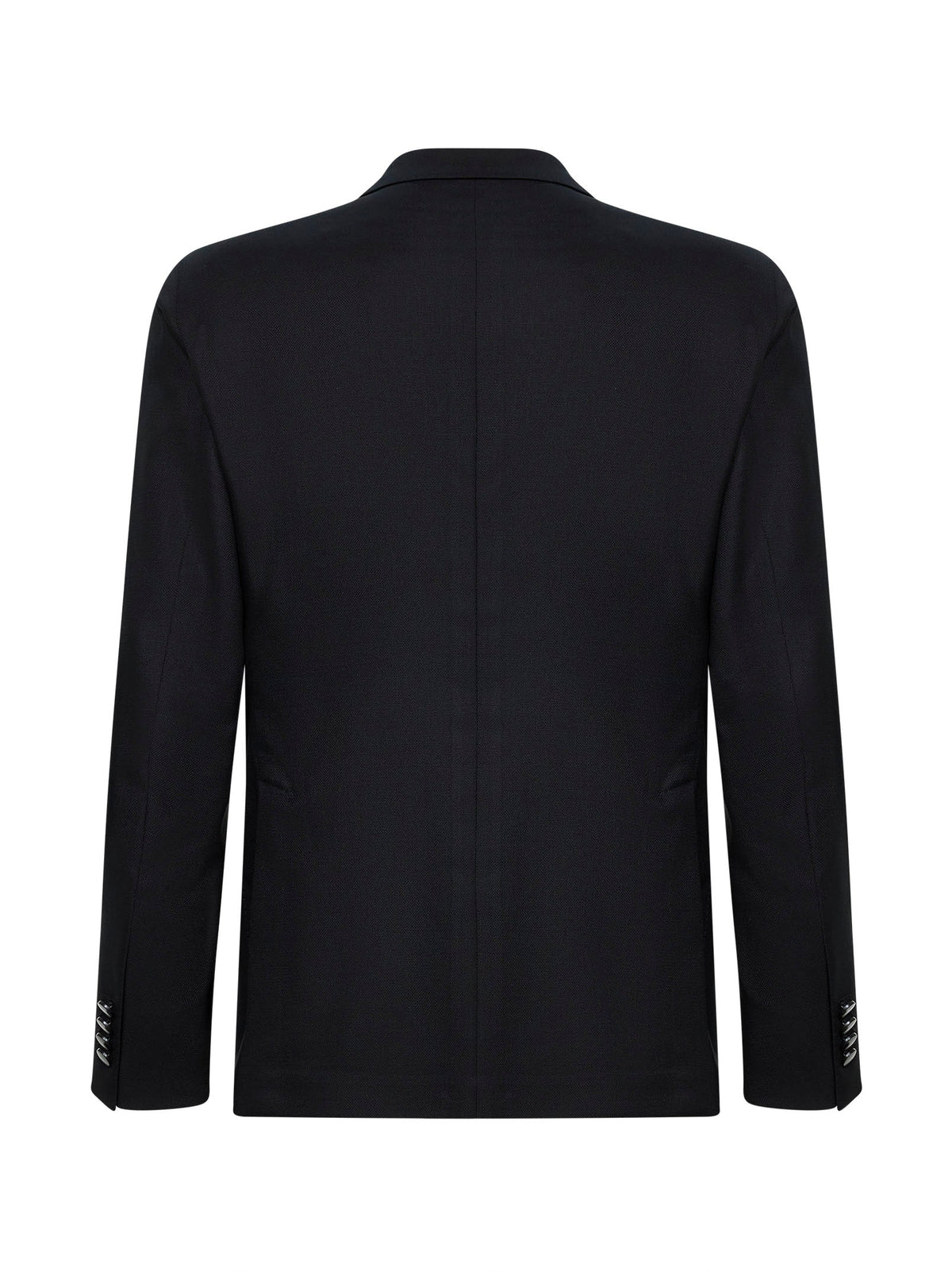 Tagliatore Men Black Stretch Virgin Wool Montecarlo Double-Breasted Blazer